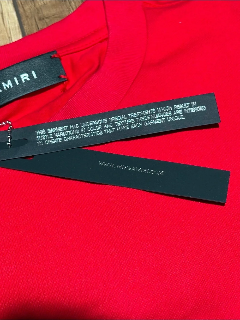 Amiri Mens Red Tee Shirt Short Sleeve Brand New Size Small,XL